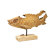 Dekoracja Ozdoba drewniana ryba na podstawie XL 30x48cm